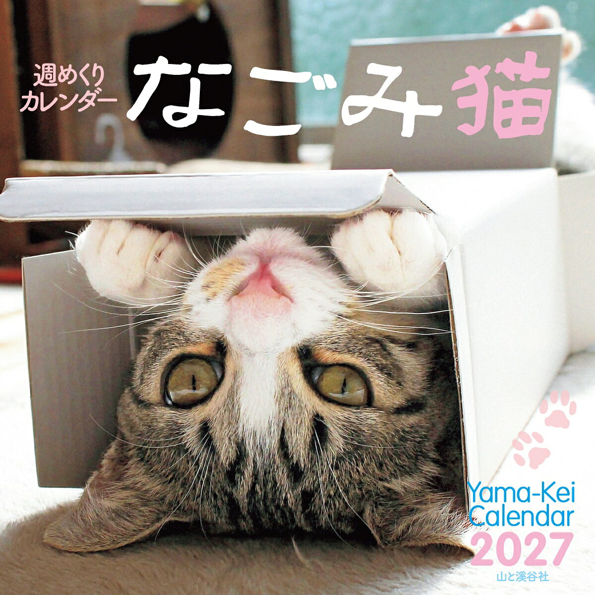 カレンダー2027 週めくりカレンダー なごみ猫（週めくり/卓上・リング/ねこ こねこ）